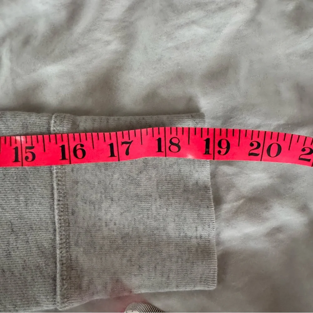 J crew pattern sweatshirt, grey with blue and gold
